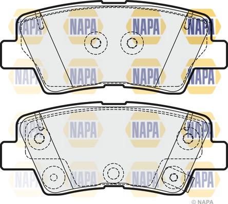 NAPA NBP1181 - Set placute frana,frana disc aaoparts.ro