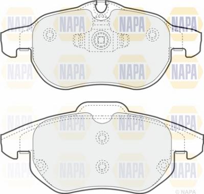 NAPA NBP1175 - Set placute frana,frana disc aaoparts.ro