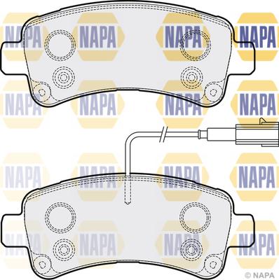 NAPA NBP1897 - Set placute frana,frana disc aaoparts.ro