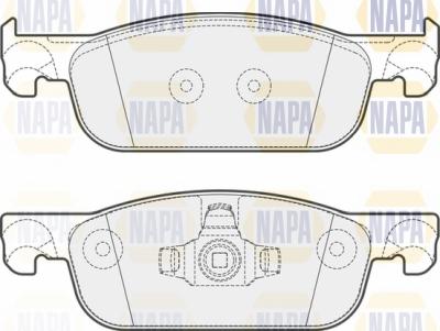 NAPA NBP1374 - Set placute frana,frana disc aaoparts.ro