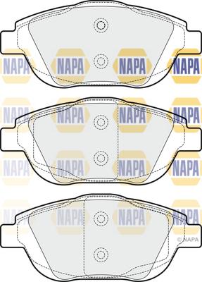 NAPA NBP1264 - Set placute frana,frana disc aaoparts.ro