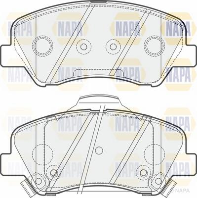 NAPA NBP1236 - Set placute frana,frana disc aaoparts.ro