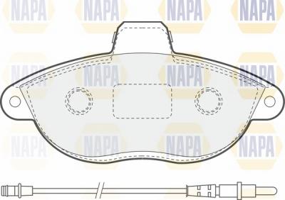 NAPA NBP1274 - Set placute frana,frana disc aaoparts.ro