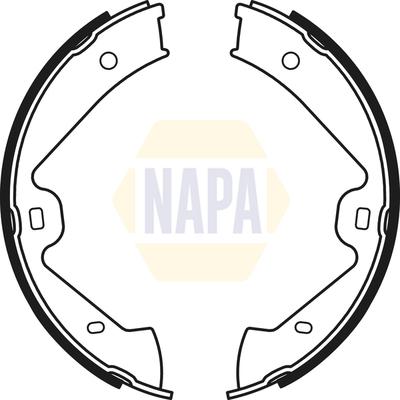 NAPA NBS5051 - Set saboti frana, frana de mana aaoparts.ro