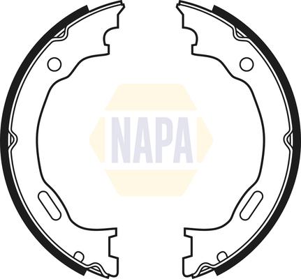 NAPA NBS5016 - Set saboti frana, frana de mana aaoparts.ro