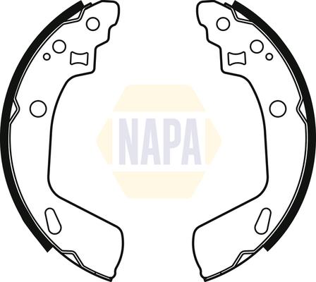 NAPA NBS1087 - Set saboti frana aaoparts.ro