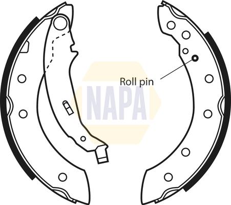 NAPA NBS1021 - Set saboti frana aaoparts.ro