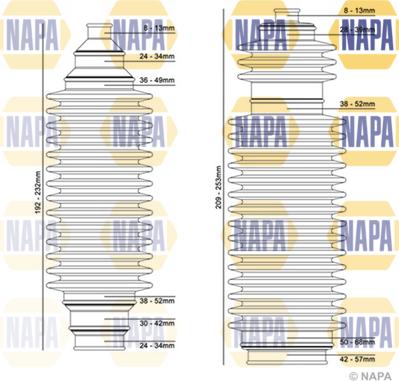 NAPA NCB3004 - Ansamblu burduf, directie aaoparts.ro