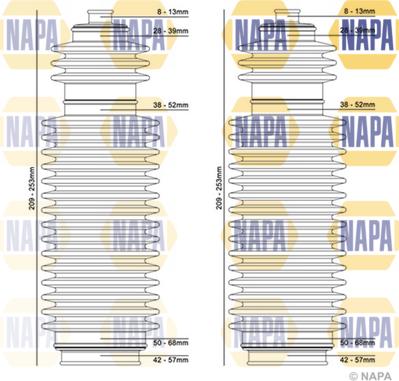 NAPA NCB3003 - Ansamblu burduf, directie aaoparts.ro