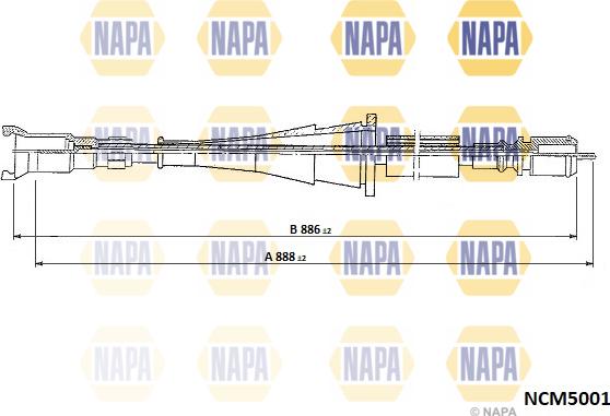 NAPA NCM5001 - Arbore tahometru aaoparts.ro