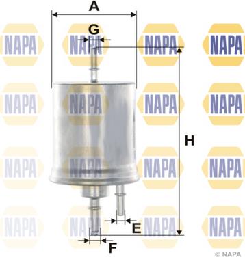 NAPA NFF2243 - Filtru combustibil aaoparts.ro