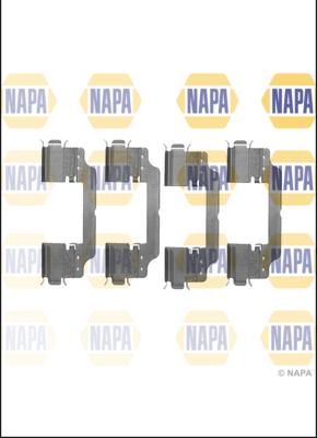 NAPA NFK1066 - Set accesorii, placute frana aaoparts.ro