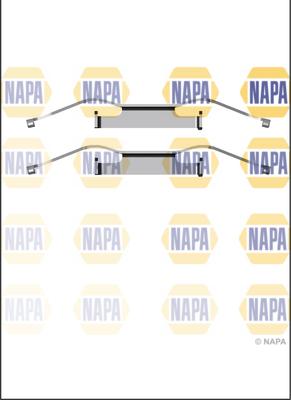 NAPA NFK1087 - Set accesorii, placute frana aaoparts.ro
