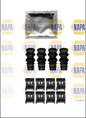 NAPA NFK1216 - Set accesorii, placute frana aaoparts.ro