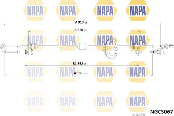 NAPA NGC3067 - Cablu,transmisie manuala aaoparts.ro