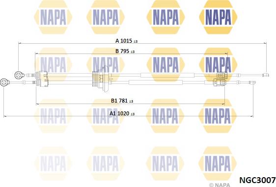 NAPA NGC3007 - Cablu,transmisie manuala aaoparts.ro