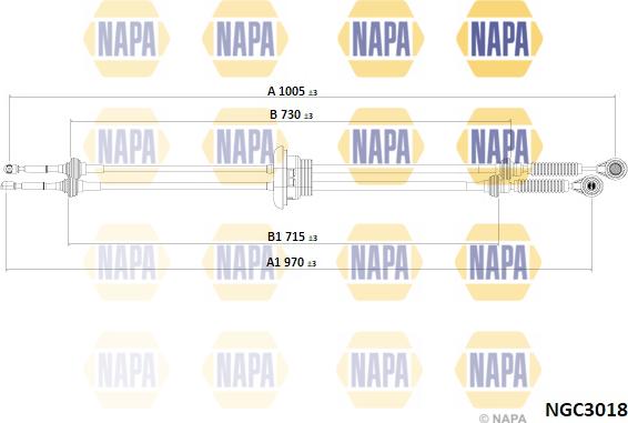 NAPA NGC3018 - Cablu,transmisie manuala aaoparts.ro