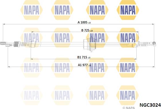 NAPA NGC3024 - Cablu,transmisie manuala aaoparts.ro