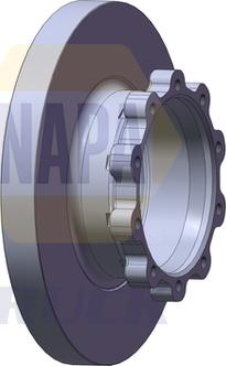 NAPA NTBD7019 - Disc frana aaoparts.ro