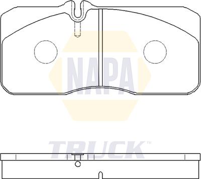 NAPA NTBP290551 - Set placute frana,frana disc aaoparts.ro