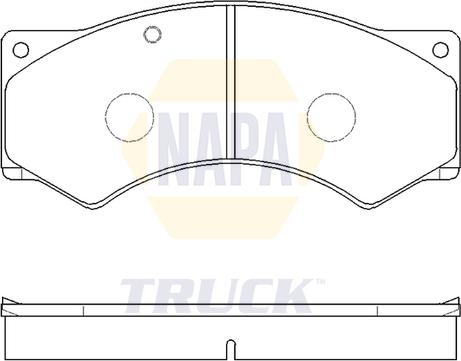 NAPA NTBP290171 - Set placute frana,frana disc aaoparts.ro