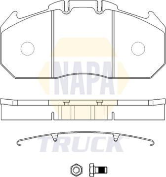 NAPA NTBP291311K - Set placute frana,frana disc aaoparts.ro