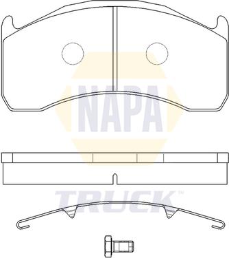 NAPA NTBP291371K - Set placute frana,frana disc aaoparts.ro