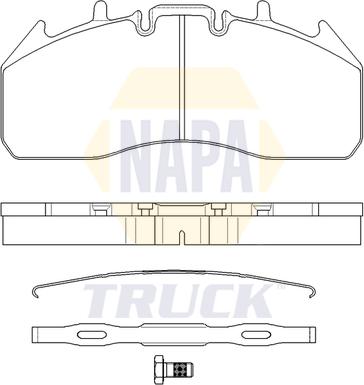 NAPA NTBP291741K - Set placute frana,frana disc aaoparts.ro