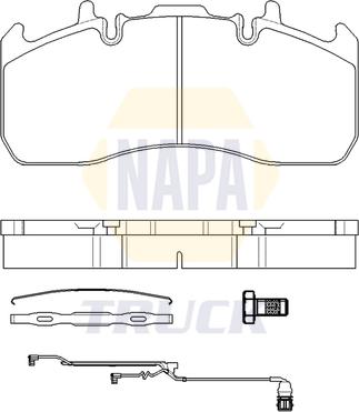 NAPA NTBP291731K - Set placute frana,frana disc aaoparts.ro
