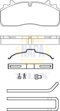 NAPA NTBP292841K - Set placute frana,frana disc aaoparts.ro