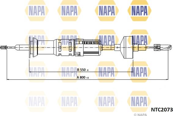 NAPA NTC2073 - Cablu ambreiaj aaoparts.ro