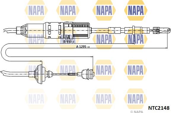 NAPA NTC2148 - Cablu ambreiaj aaoparts.ro