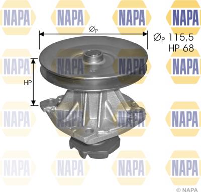 NAPA NWP1471 - Pompa apa aaoparts.ro
