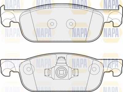 NAPA PBP7455 - Set placute frana,frana disc aaoparts.ro