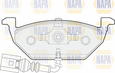 NAPA PBP7407 - Set placute frana,frana disc aaoparts.ro