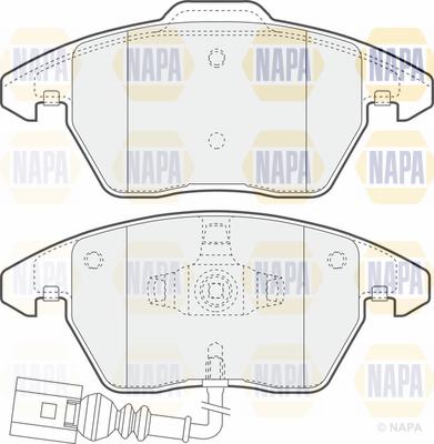 NAPA PBP7411 - Set placute frana,frana disc aaoparts.ro