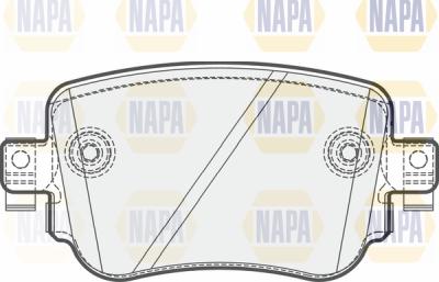 NAPA PBP7592 - Set placute frana,frana disc aaoparts.ro