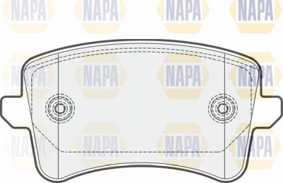 NAPA PBP7588 - Set placute frana,frana disc aaoparts.ro