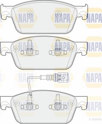 NAPA PBP7572 - Set placute frana,frana disc aaoparts.ro