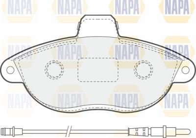NAPA PBP7012 - Set placute frana,frana disc aaoparts.ro