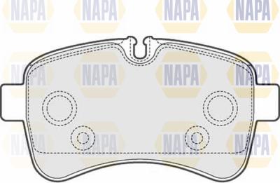 NAPA PBP7155 - Set placute frana,frana disc aaoparts.ro