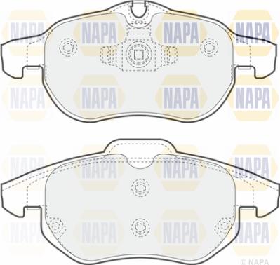 NAPA PBP7185 - Set placute frana,frana disc aaoparts.ro