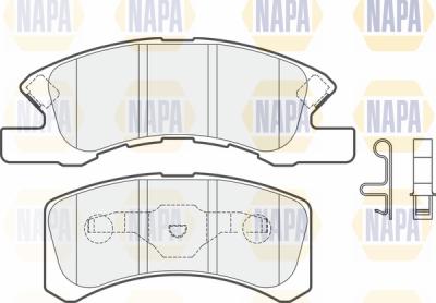 NAPA PBP7371 - Set placute frana,frana disc aaoparts.ro