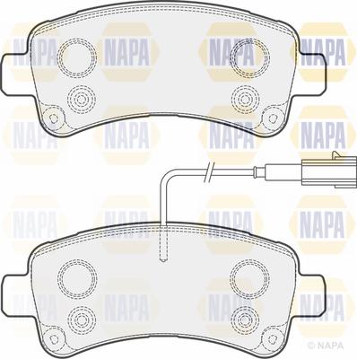 NAPA PBP7281 - Set placute frana,frana disc aaoparts.ro