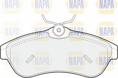 NAPA PBP7279 - Set placute frana,frana disc aaoparts.ro