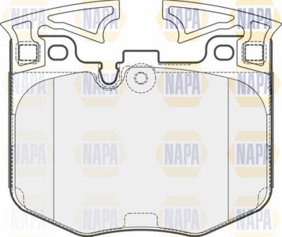 NAPA PBP7705 - Set placute frana,frana disc aaoparts.ro