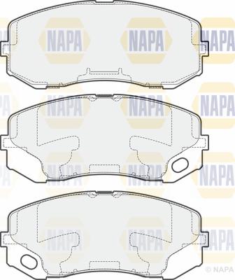 NAPA PBP7724 - Set placute frana,frana disc aaoparts.ro