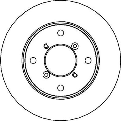 NATIONAL NBD258 - Disc frana aaoparts.ro