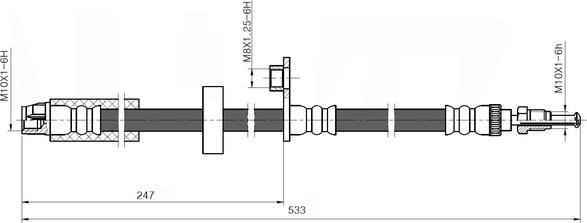 NATIONAL NBH6089 - Furtun frana aaoparts.ro