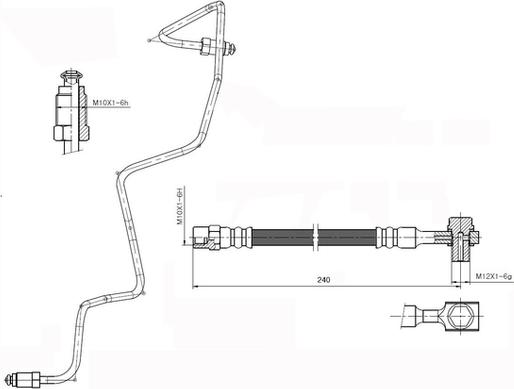 NATIONAL NBH6081 - Furtun frana aaoparts.ro